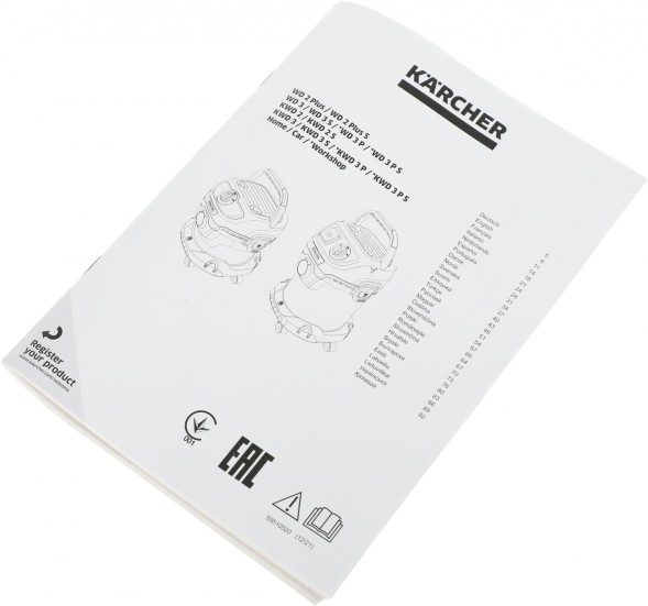 Строительный пылесос Karcher WD 3 P V-17/4/20 Workshop 1000Вт желтый