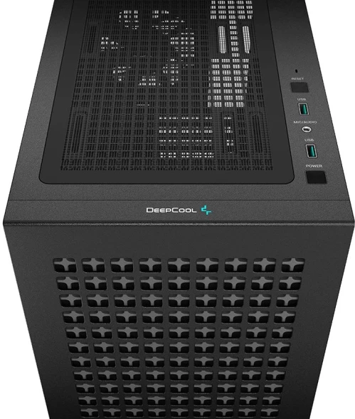 Корпус Deepcool CH370 черный без БП mATX 7x120mm 4x140mm 2xUSB3.0 audio bott PSU