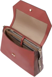 Деловая сумка женская Piquadro Circle BD6778W92/ARTM с отделением для ноутбука 14&amp;quot; терракотовая/кофейная натур.кожа