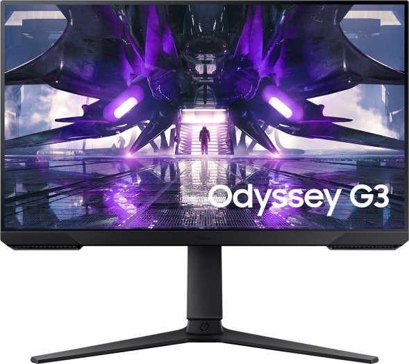 Монитор Samsung 24&amp;quot; Odyssey G3 S24AG320NI черный VA LED 1ms 16:9 HDMI полуматовая HAS Piv 250cd 178гр/178гр 1920x1080 165Hz FreeSync Premium DP 4.5кг