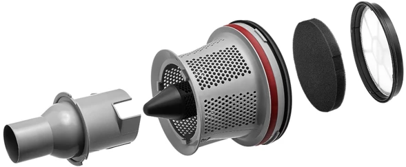 Пылесос Kitfort КТ-5152 700Вт серый/красный