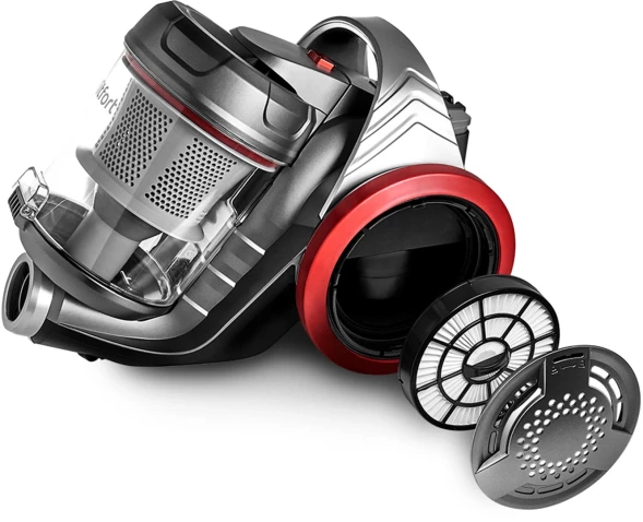 Пылесос Kitfort КТ-5152 700Вт серый/красный