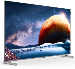 Телевизор QLED Digma Pro 75" Mini LED 75Q Google TV Frameless серебристый/серебристый 4K Ultra HD 144Hz MEMC DVB-T DVB-T2 DVB-C DVB-S DVB-S2 USB WiFi Smart TV