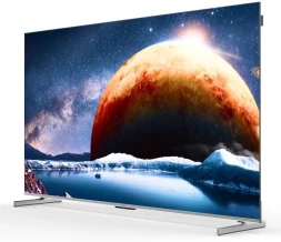 Телевизор QLED Digma Pro 75" Mini LED 75Q Google TV Frameless серебристый/серебристый 4K Ultra HD 144Hz MEMC DVB-T DVB-T2 DVB-C DVB-S DVB-S2 USB WiFi Smart TV