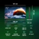 Телевизор QLED Digma Pro 75&amp;quot; Mini LED 75Q Google TV Frameless серебристый/серебристый 4K Ultra HD 144Hz MEMC DVB-T DVB-T2 DVB-C DVB-S DVB-S2 USB WiFi Smart TV