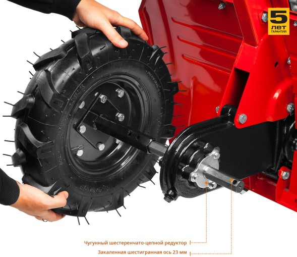 Мотоблок Зубр МТБ-300 бензиновый 5.15кВт 7л.с.