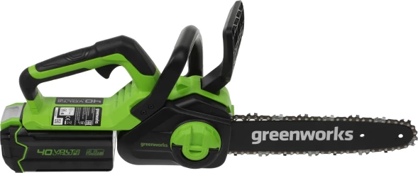 Цепная пила Greenworks G40CS30IIK4 аккум. дл.шины:12&amp;quot; (30cm) 1аккум. 4Ач ЗУ (2007807UB)
