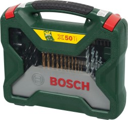 Набор принадлежностей Bosch X-Line-50 50 предметов (жесткий кейс)