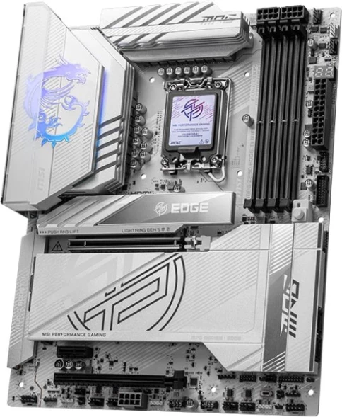 Материнская плата MSI MPG Z890 EDGE TI WIFI Soc-1851 Intel Z890 4xDDR5 ATX AC`97 8ch(7.1) 5Gigabit RAID+HDMI