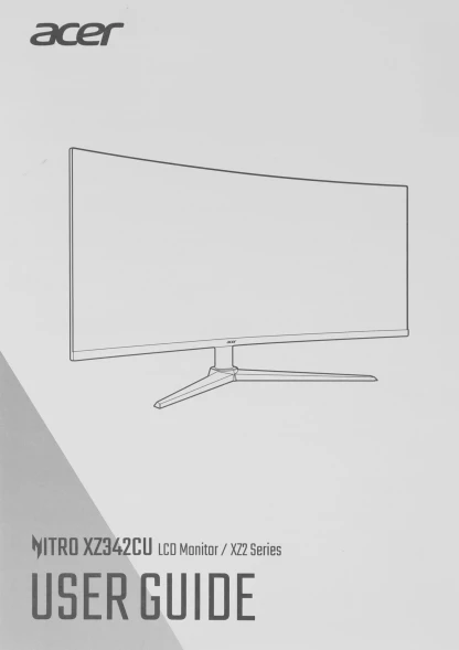 Монитор Acer 34&amp;quot; Nitro XZ342CUV3bmiiphx черный VA LED 1ms 21:9 HDMI M/M матовая HAS 400cd 178гр/178гр 3440x1440 180Hz DP 2K