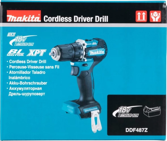 Дрель-шуруповерт Makita DDF487Z аккум. патрон:быстрозажимной