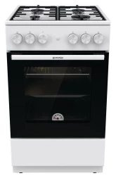 Плита газовая Gorenje GG5A12WH белая 4 конфорки, духовка 70 л, без крышки