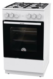 Плита газовая Gorenje GG5A12WH белая 4 конфорки, духовка 70 л, без крышки