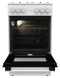 Плита газовая Gorenje GG5A12WH белая 4 конфорки, духовка 70 л, без крышки