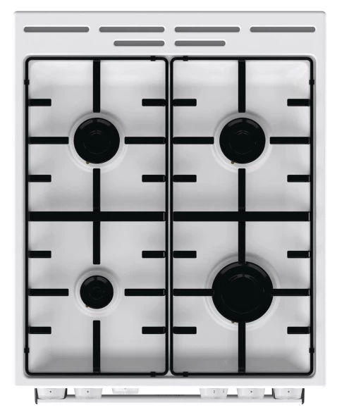 Плита газовая Gorenje GG5A12WH белая 4 конфорки, духовка 70 л, без крышки