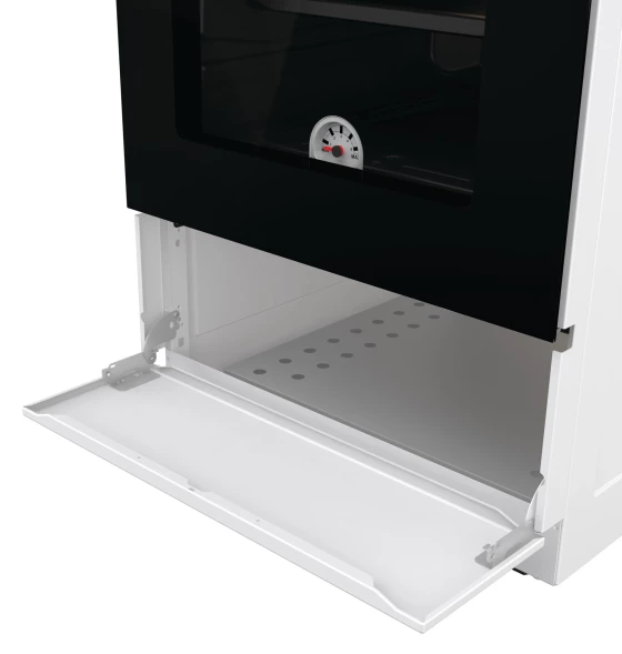 Плита газовая Gorenje GG5A12WH белая 4 конфорки, духовка 70 л, без крышки