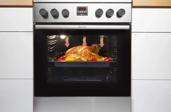 Плита газовая Gorenje GG5A12WH белая 4 конфорки, духовка 70 л, без крышки