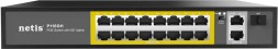 Коммутатор Netis P116GH (L2) 16x100Мбит/с 2x1Гбит/с 1SFP 16PoE 16PoE+ 240W неуправляемый