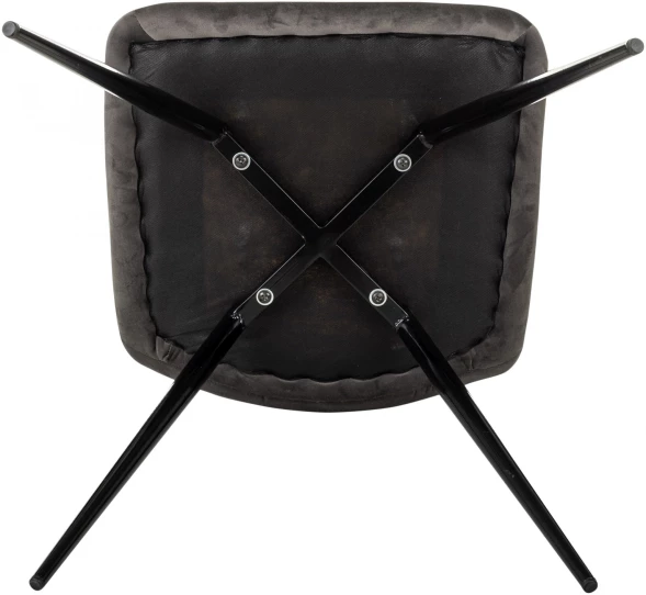 Стул для дома Бюрократ CH-K1_4 комплект 4шт т.серый Holland 18 металл черный на ножках (CH-K1_1/HL18_4)