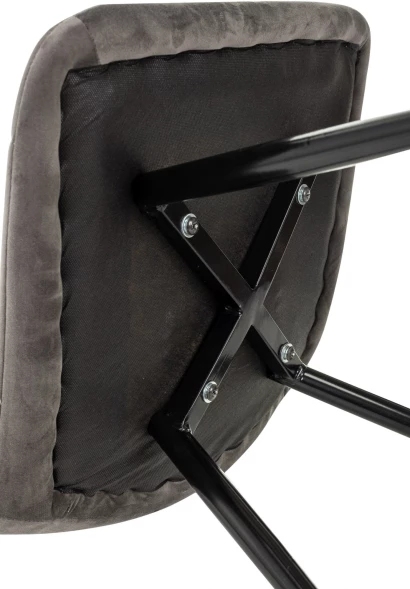 Стул для дома Бюрократ CH-K1_4 комплект 4шт т.серый Holland 18 металл черный на ножках (CH-K1_1/HL18_4)