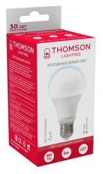 Лампа светодиодная Thomson TH-B2300 5Вт цок.:E27 груша 220B 6500K св.свеч.бел.хол. A (упак.:1шт)