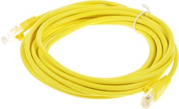 Патч-корд cat5E molded 5м желтый RJ-45 (m)-RJ-45 (m)