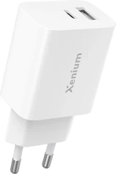 Сетевое зар./устр. Xenium X302 30W 3A+2A USB/USB Type-C универсальное белый (CCX3020W/00)