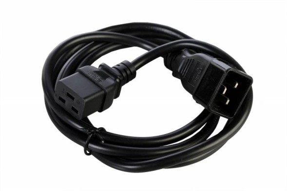 Шнур питания Rem R-16-Cord-C19-C20-3 C19-C20 проводник.:3x1.5мм2 3м 220В 16А (упак.:1шт) черный