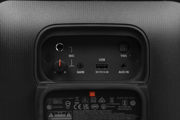 Минисистема Hi-Fi JBL PartyBox Encore Essential черный/оранжевый 100Вт USB BT