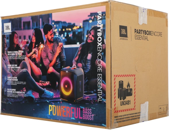 Минисистема Hi-Fi JBL PartyBox Encore Essential черный/оранжевый 100Вт USB BT