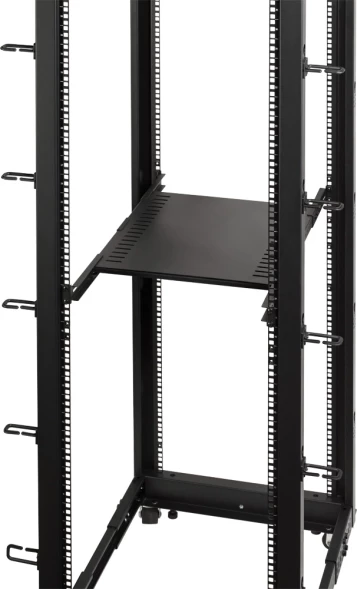 Полка выдвижная Lanmaster TWT-RACK2-S4-ADJ/45 1U нагр.:45кг. 19&amp;quot; черный