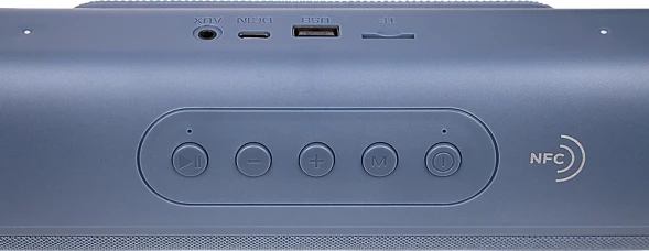 Колонка порт. Ural ТТ М100+ синий 6W 1.1 BT/3.5Jack/USB-C 10м 1200mAh (УРАЛ ТТ М100+ СИНИЙ)