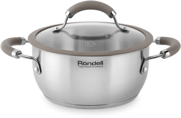 Кастрюля Rondell Balance RDS-753 2л. d=18см (с крышкой) стальной