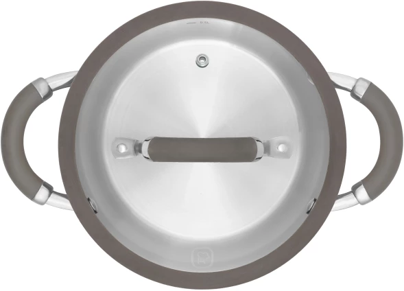 Кастрюля Rondell Balance RDS-753 2л. d=18см (с крышкой) стальной
