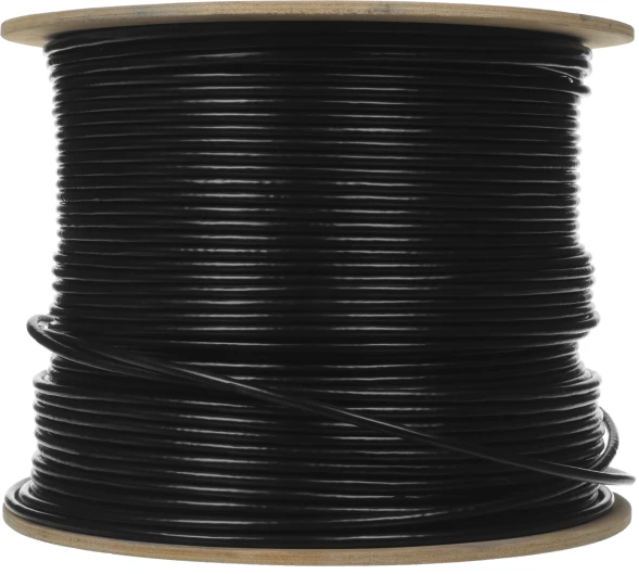 Кабель информационный NTSS NTSS-OUT-FTP4-5Е-PE-BL кат.5E FTP 4 пары 24AWG PE внешний 305м черный