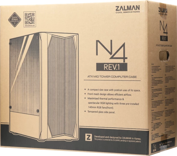 Корпус Zalman N4 REV.1 черный без БП ATX 5x120mm 2x180mm 2xUSB2.0 1xUSB3.0 audio bott PSU