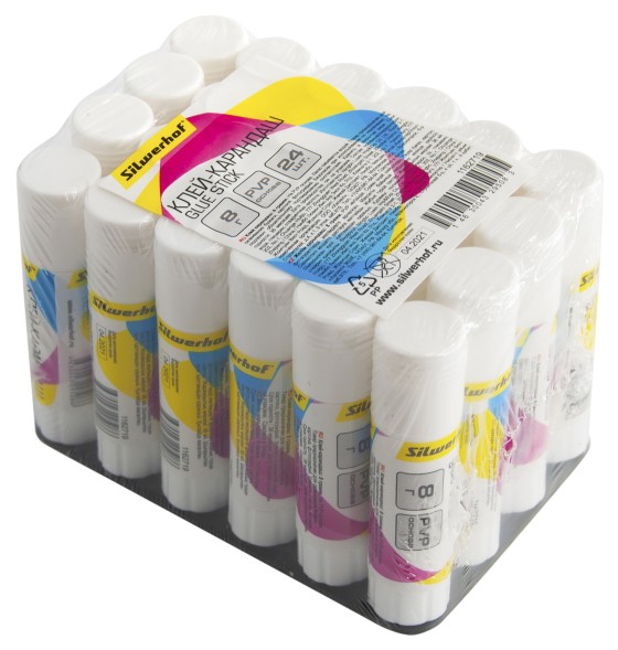 Клей-карандаш Silwerhof 431462-08 8гр ПВП термоусадочная упаковка