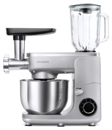 Кухонная машина Hyundai HYMS7651 планетар.вращ. 1400Вт серебристый