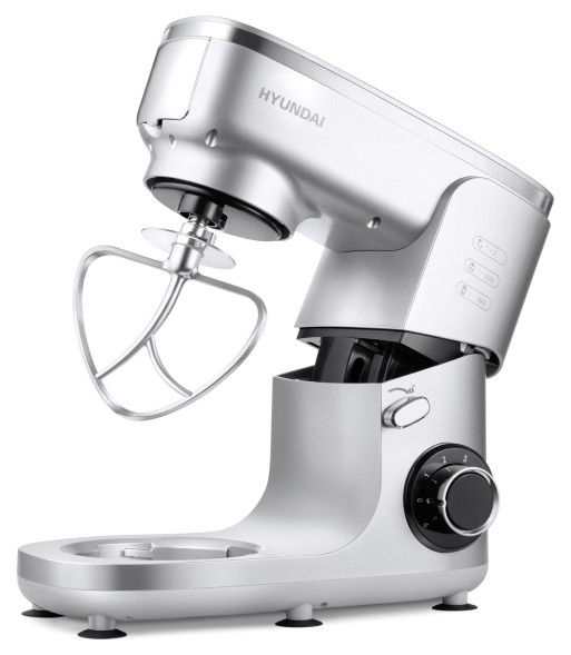 Кухонная машина Hyundai HYMS7651 планетар.вращ. 1400Вт серебристый