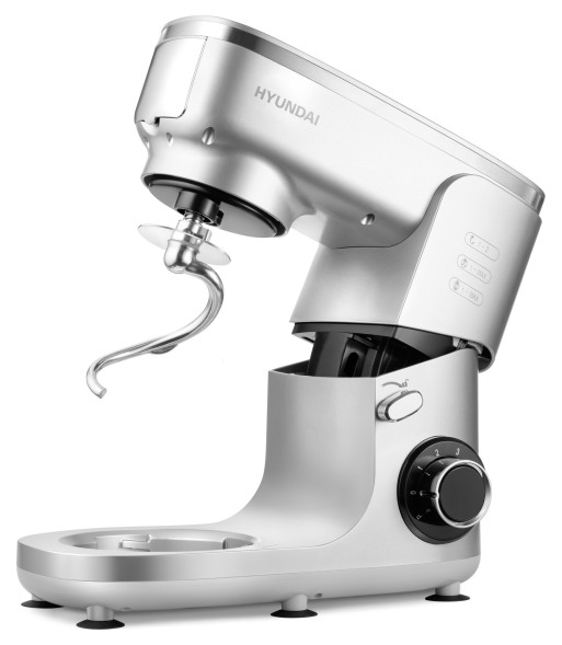 Кухонная машина Hyundai HYMS7651 планетар.вращ. 1400Вт серебристый