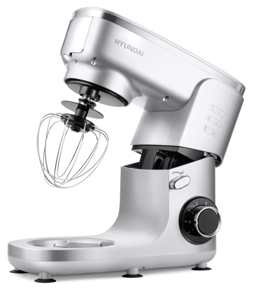 Кухонная машина Hyundai HYMS7651 планетар.вращ. 1400Вт серебристый