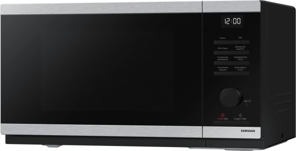 Микроволновая Печь Samsung MG23DG4524ATBW 23л. 800Вт нержавеющая сталь/черный