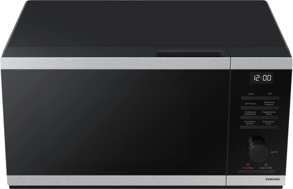 Микроволновая Печь Samsung MG23DG4524ATBW 23л. 800Вт нержавеющая сталь/черный