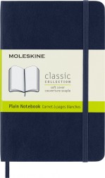 Блокнот Moleskine CLASSIC SOFT QP613B20 Pocket 90x140мм 192стр. нелинованный мягкая обложка синий сапфир