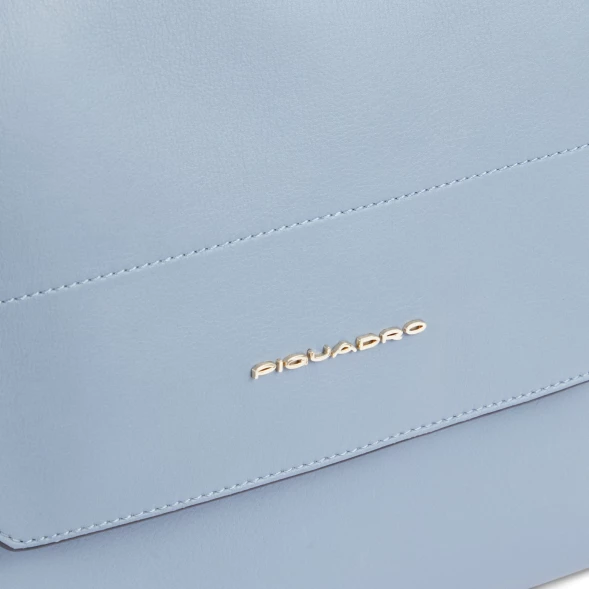 Деловая сумка женская Piquadro Circle BD6778W92/AZ3 с отделением для ноутбука 14&amp;quot; голубая натур.кожа