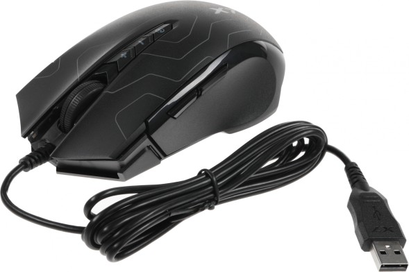 Мышь A4Tech X89 Maze черный оптическая (2400dpi) USB (8but)