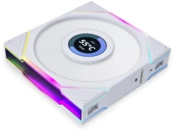 Вентилятор для корпуса Lian-Li Uni Fan TL 120 LCD Reverse ARGB 120х120x28 белый 7-pin 31дБ (G99.12RTLLCD1W.00) Ret
