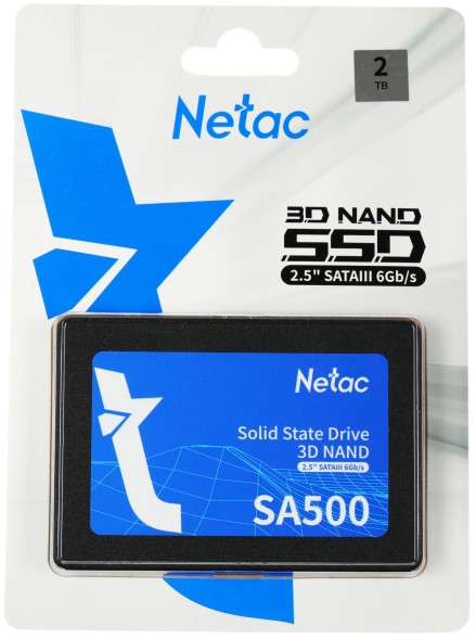 Накопитель SSD Netac SATA-III 2TB NT01SA500-2T0-S3X SA500 2.5&amp;quot;