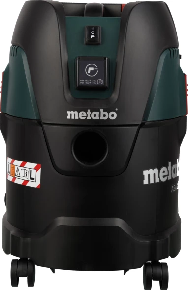 Строительный пылесос Metabo ASA 25 L PC 1250Вт (уборка: сухая/влажная/выдув) зеленый