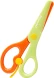 Ножницы Silwerhof детские 130мм ручки пластиковые асим. пластик салатовый/оранжевый